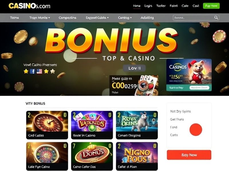 Discover the latest casino bonuses, promotions, and special offers. Find expert reviews, strategies, and insights for online gambling games on Casinos Com Bonus.